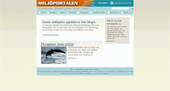 Desktop Screenshot of miljoportalen.se