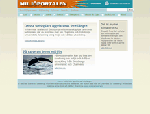 Tablet Screenshot of miljoportalen.se